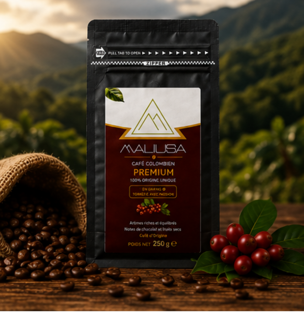 Sachet de café Mahusa, 250g, face avant